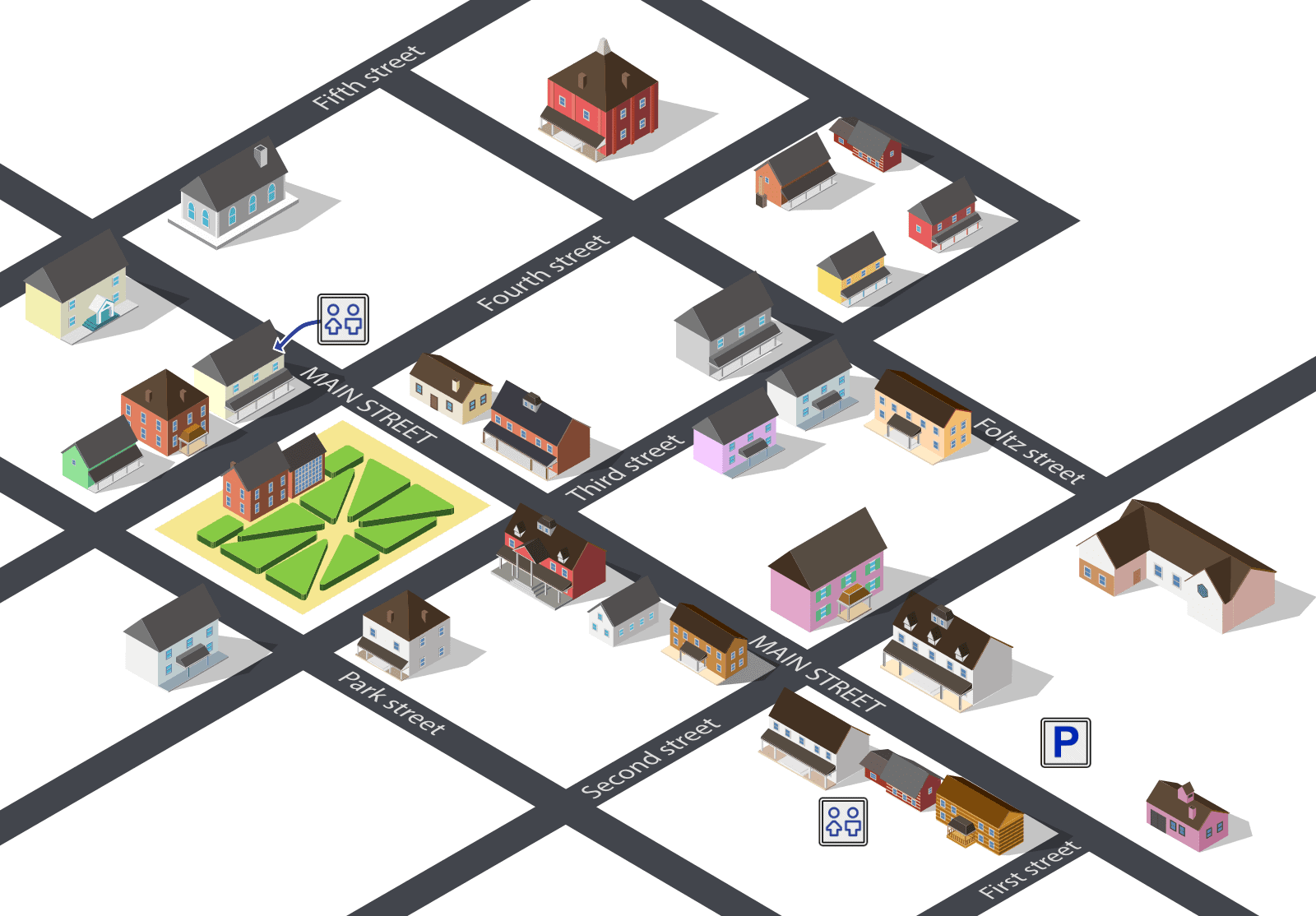 Historic Zoar Village virtual map